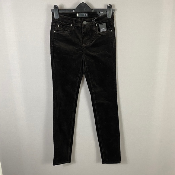 Kut from the Kloth Womens Diana Skinny Corduroy Pant In Bean Brown Size 2 - Picture 4 of 12